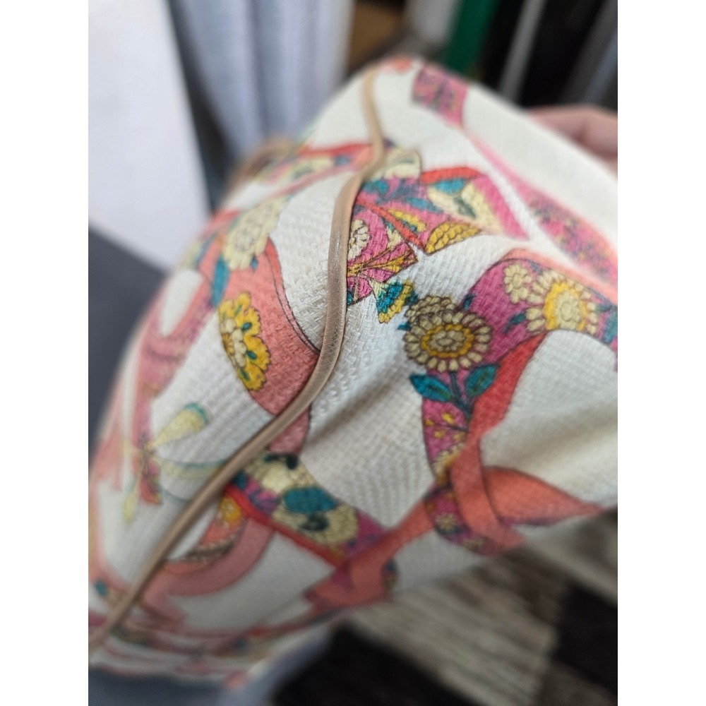 Salvatore Ferragamo Shoulder Bag Womens Medium Multi Excellent‎ Floral Canvas - Picture 10 of 14
